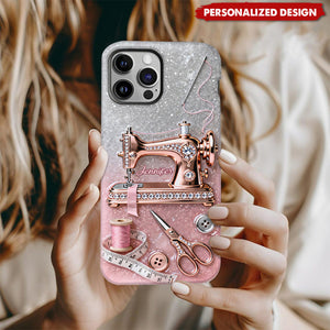 Personalized Sewing Machine Phone Case — Sewing Enthusiast Gift