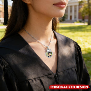 Personalized Photo Heart Necklace – Graduation Gift for Her