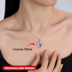 Personalized Photo Heart Necklace – Graduation Gift for Her