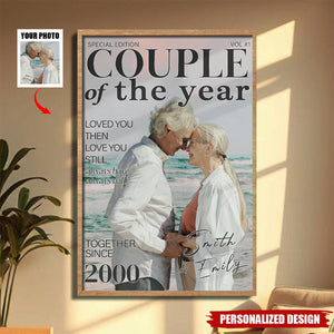 Personalized Couple of the Year Poster - Perfect Anniversary or Valentine’s Gift