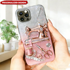 Personalized Sewing Machine Phone Case — Sewing Enthusiast Gift
