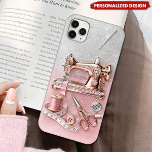 Personalized Sewing Machine Phone Case — Sewing Enthusiast Gift