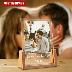 Peronalized Photo LED Night Light – Wedding Gift for Couple, Gift for Family