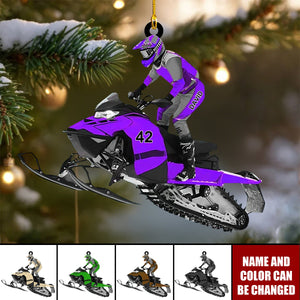 Personalized Snowmobile Ornament β Gift For Snowmobile Lover