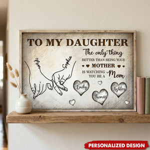 Personalized Mom & Daughter Poster - Mother's Day Gift For Daughter