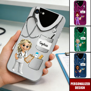 Personalized Medical Scrubs Phone Case – Gift For Healthcare Workers