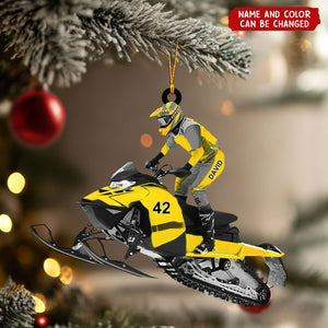 Personalized Snowmobile Ornament β Gift For Snowmobile Lover