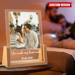 Peronalized Photo LED Night Light – Wedding Gift for Couple, Gift for Family