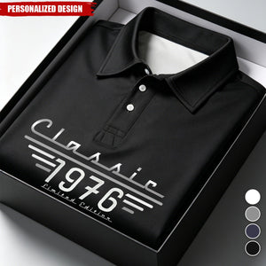 Vintage Classic Limited Edition Custom Year Polo Shirt - Gift for Him