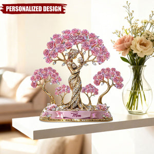 Personalized Mom Acrylic Plaque – The Love Between Mother And Her Kids