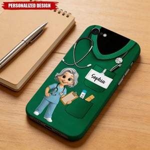 Personalized Medical Scrubs Phone Case – Gift For Healthcare Workers