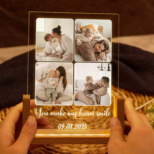Peronalized Photo LED Night Light – Wedding Gift for Couple, Gift for Family