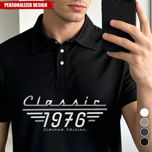 Vintage Classic Limited Edition Custom Year Polo Shirt - Gift for Him