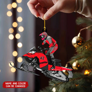 Personalized Snowmobile Ornament β Gift For Snowmobile Lover