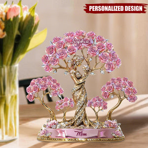 Personalized Mom Acrylic Plaque – The Love Between Mother And Her Kids