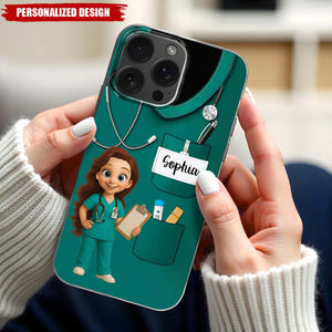 Personalized Medical Scrubs Phone Case – Gift For Healthcare Workers