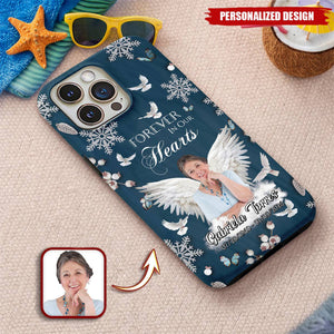 Personalized In Loving Memory Phone Case - Custom Photo Angel Wings Memorial Gift