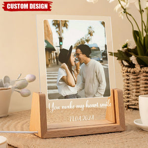 Peronalized Photo LED Night Light – Wedding Gift for Couple, Gift for Family