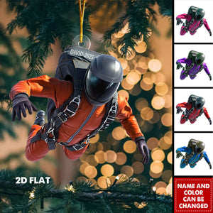 Personalized Skydiver Ornament β Unique Adventure Christmas Gift 2025
