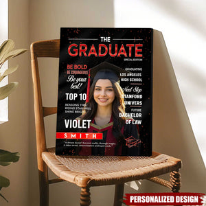 Personalized Graduation Magazine Poster - Unique Gift For Graduates