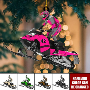 Personalized Snowmobile Ornament β Gift For Snowmobile Lover