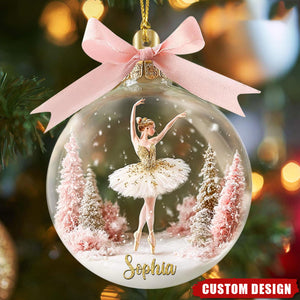 Personalized Ballerina Christmas Ornament – Gift For Ballet Lover
