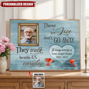 Heaven in Our Home Personalized Poster - Custom Photo & Name Memorial Gift