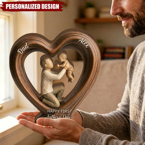 Personalized Wooden Heart Keepsake -Father’s Day Gift