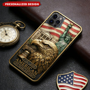 Personalized US 250th Anniversary Phone Case - Custom Name Patriotic Gift