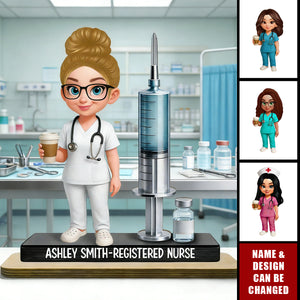 Custom Nurse Name Wooden Plaque – Thoughtful Gift for Nurses