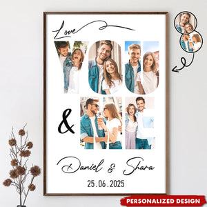 Personalized "You & Me" Photo Poster — Perfect Anniversary Gift