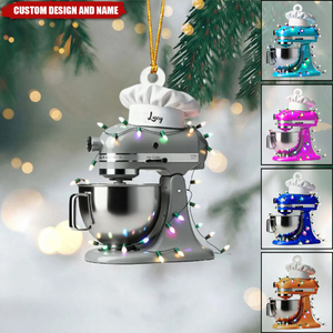 Personalized Stand Mixer Ornament – Custom Name Baking Gift for Chefs & Kitchen Lovers