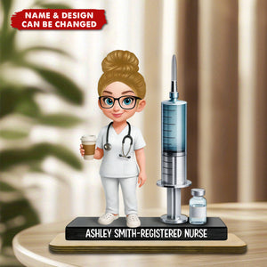 Custom Nurse Name Wooden Plaque – Thoughtful Gift for Nurses