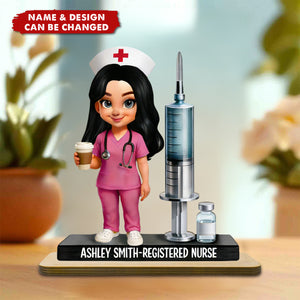 Custom Nurse Name Wooden Plaque – Thoughtful Gift for Nurses