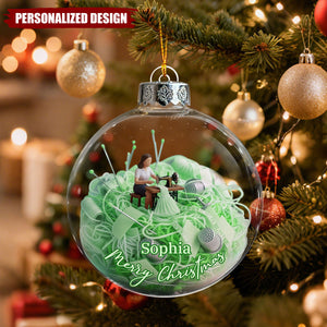 Love Sewing - Personalized Seamstress Christmas Ornament