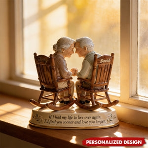 Personalized Couple Plaque – Growing Old Together Love Keepsake