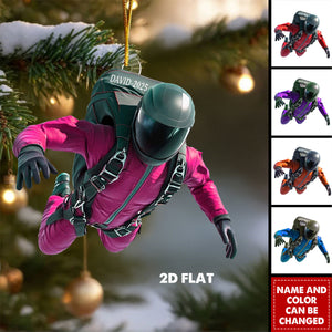 Personalized Skydiver Ornament β Unique Adventure Christmas Gift 2025