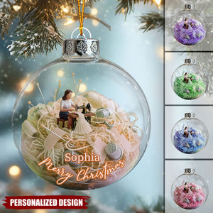 Love Sewing - Personalized Seamstress Christmas Ornament