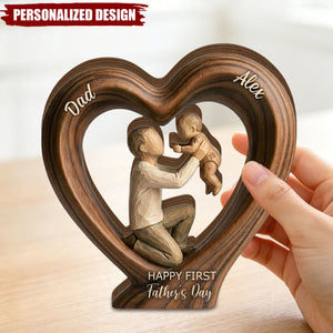 Personalized Wooden Heart Keepsake -Father’s Day Gift
