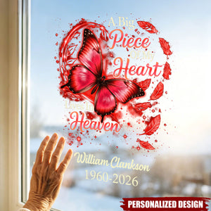 Carry Their Memory With You- Personalized Butterfly Memorial Decal