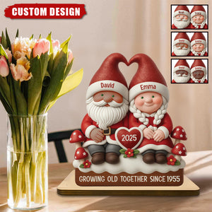 Personalized Couple Plaque - Growing Old Together Keepsake