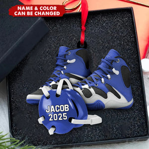 Personalized Wrestling Shoes Ornament – Custom Name & Color Sports Christmas Gift 2025