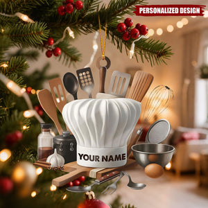 Personalized Chef Ornament – Unique Gift for Cooks & Food Lovers