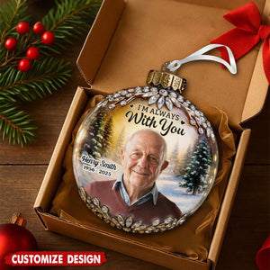 Custom Memorial Photo Christmas Ornament – Personalized Tribute Keepsake
