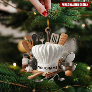 Personalized Chef Ornament – Unique Gift for Cooks & Food Lovers
