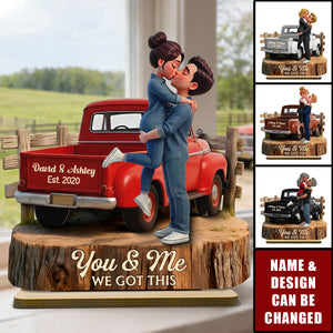 Custom Couple Plaque with Vintage Truck Design – Romantic Anniversary & Valentine’s Gift