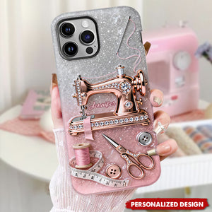 Personalized Sewing Machine Phone Case — Sewing Enthusiast Gift