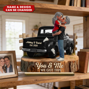 Custom Couple Plaque with Vintage Truck Design – Romantic Anniversary & Valentine’s Gift