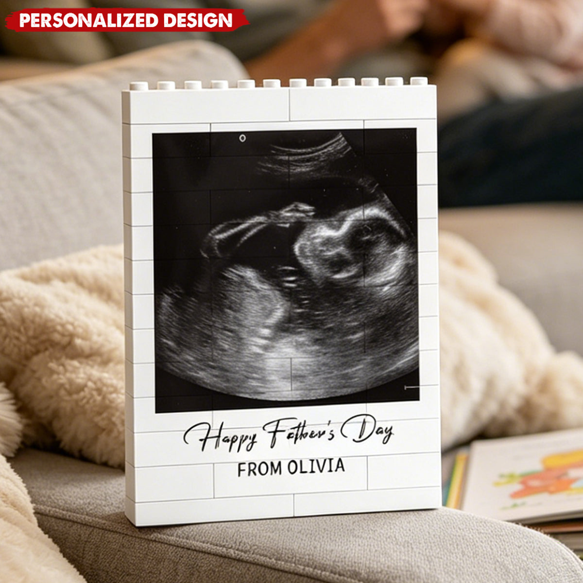 Personalized Brick Building Block Photo Frame - Father's Day Gifts