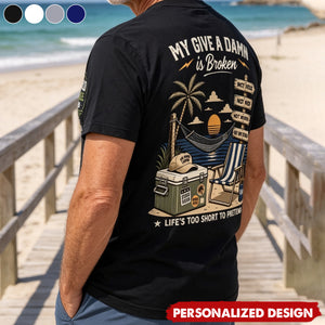 Personalized Too Old To Care Club Men’s T-Shirt - Custom Name